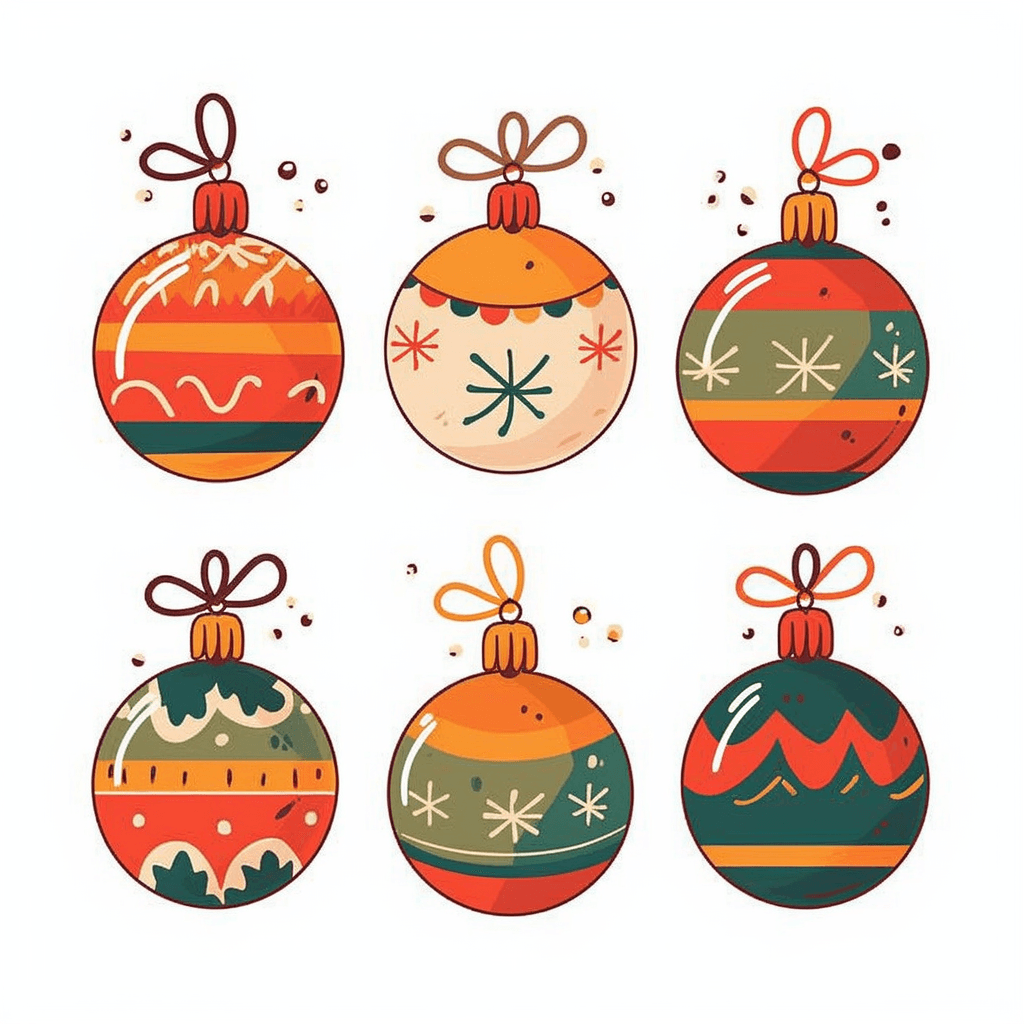 Christmas Ball Carnival original repeating artwork