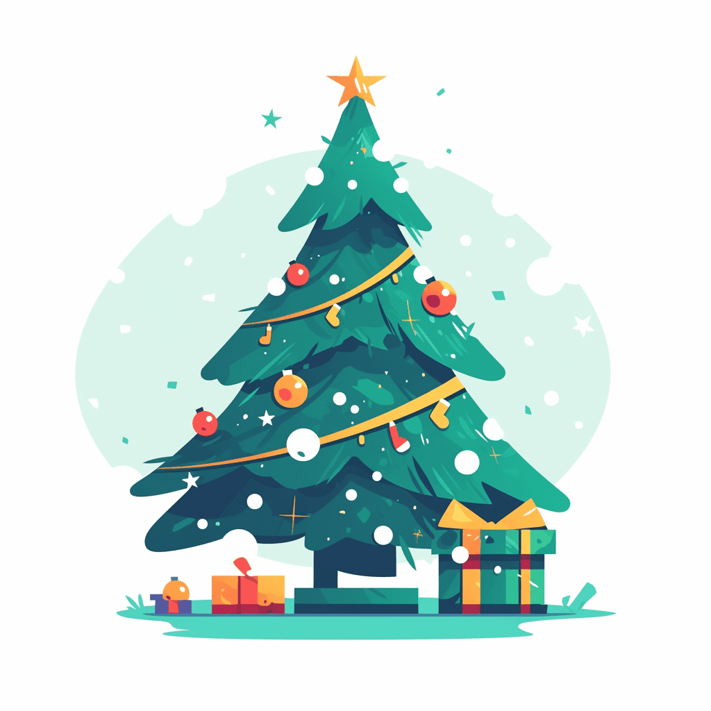Christmas Tree Studio original repeating artwork