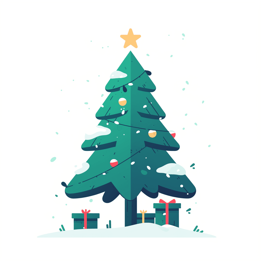 Christmas Tree Mono original repeating artwork