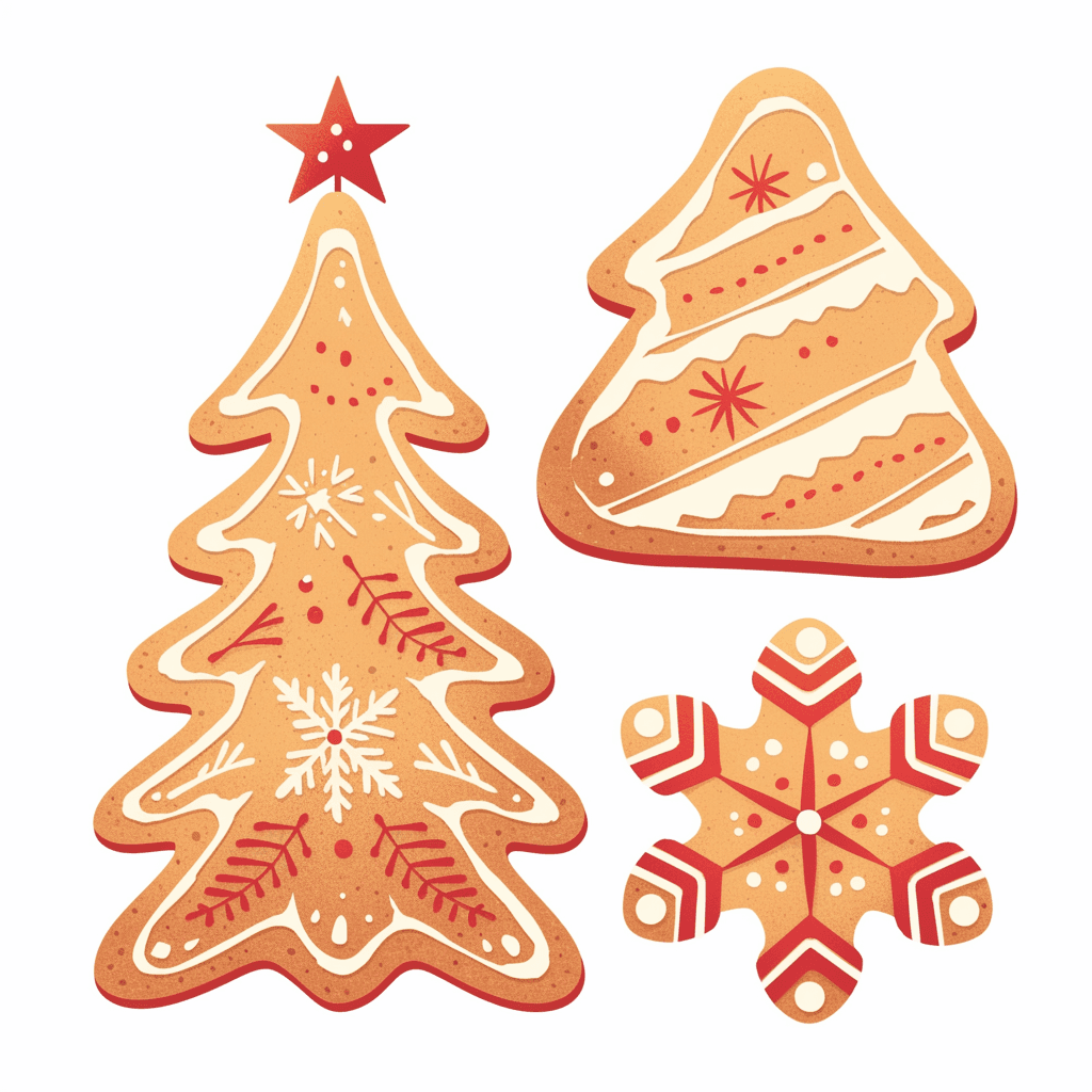 Christmas Cookie Crew original repeating artwork