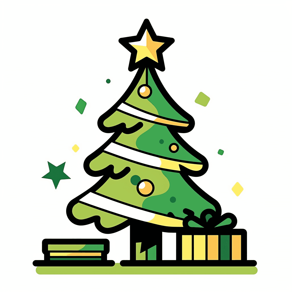 Christmas Tree Flare original repeating artwork
