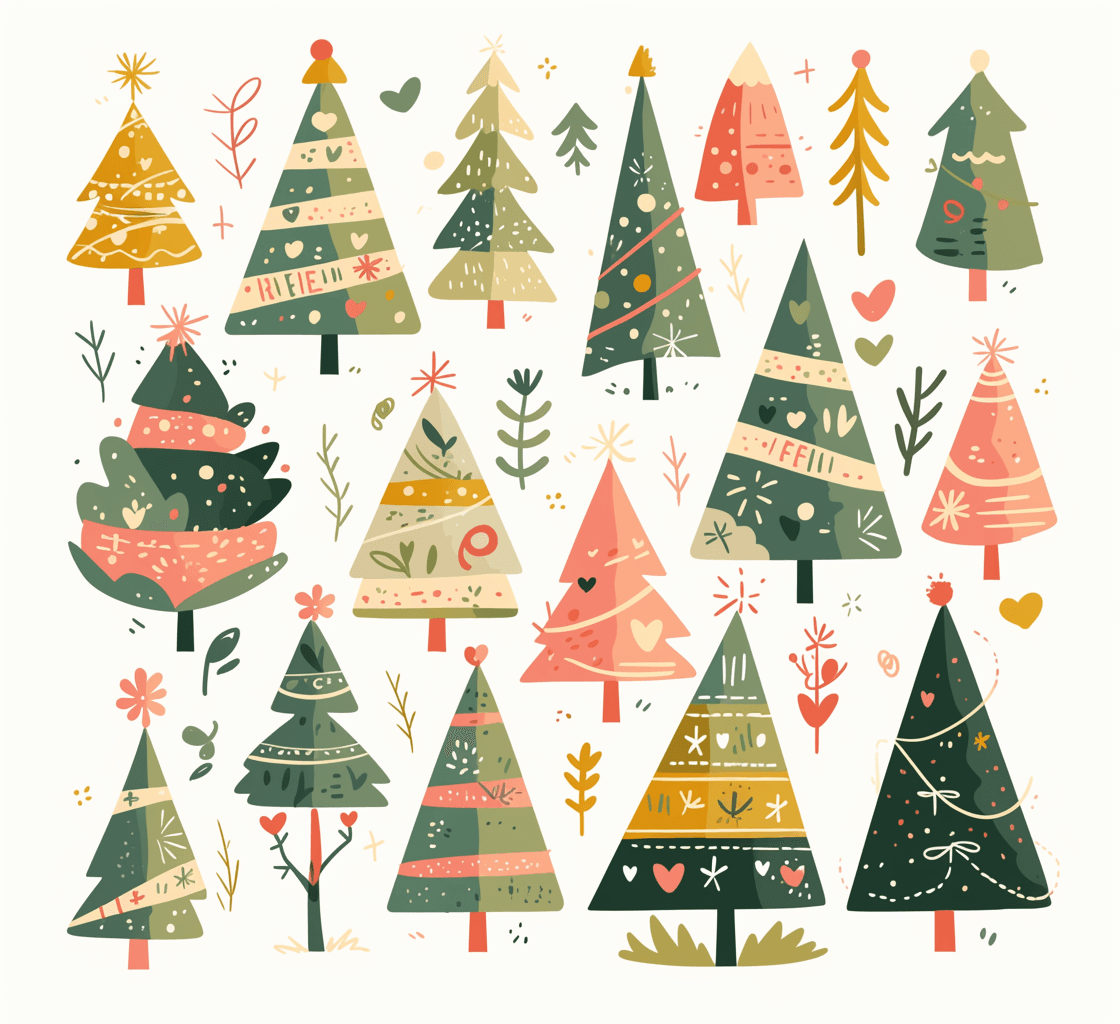 Christmas Tree 585 original repeating artwork