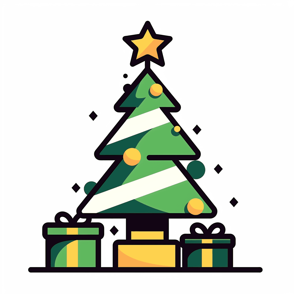 Christmas Tree Rest original repeating artwork