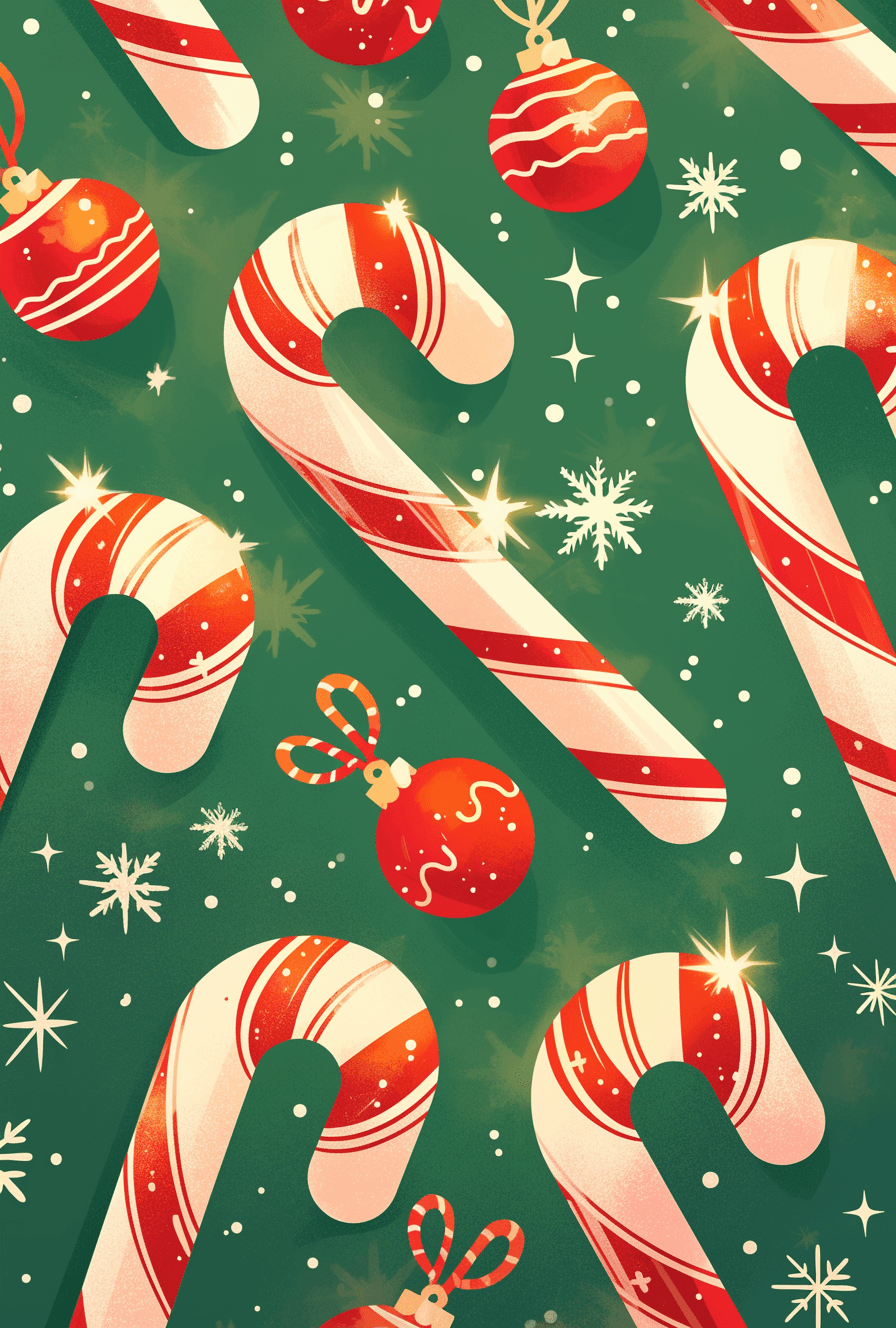 Christmas Candy Pastel original repeating artwork