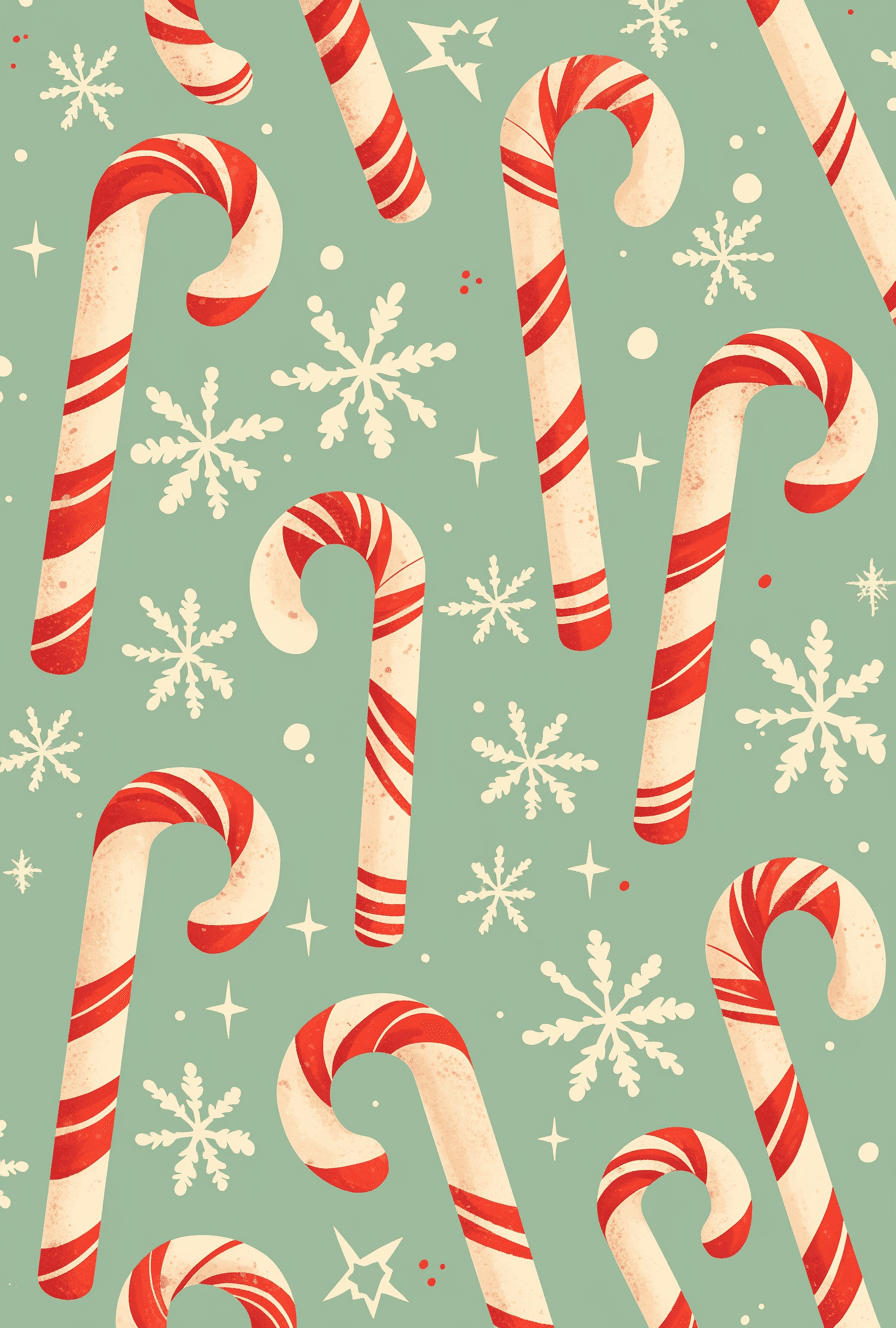 Christmas Candy Bounce original repeating artwork