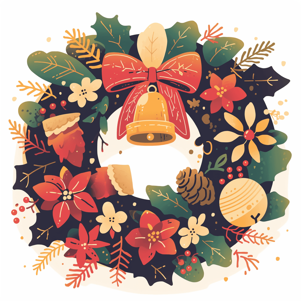 Christmas Wreath 229 original repeating artwork