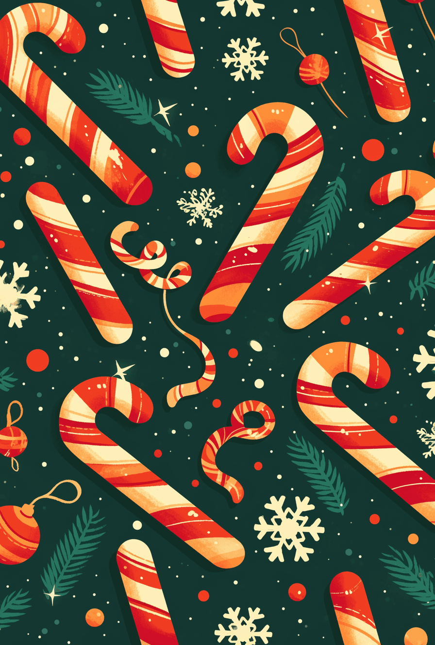 Christmas Candy Tune original repeating artwork