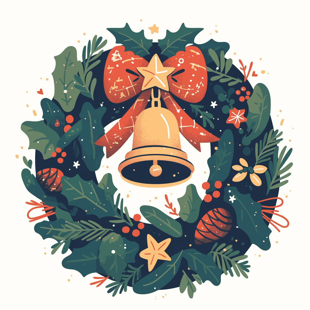 Christmas Wreath 209 original repeating artwork