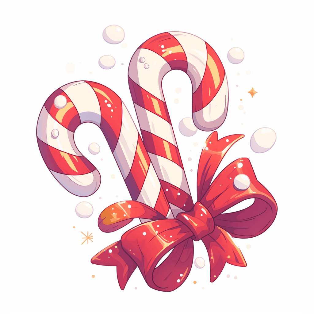 Christmas Candy Pals original repeating artwork