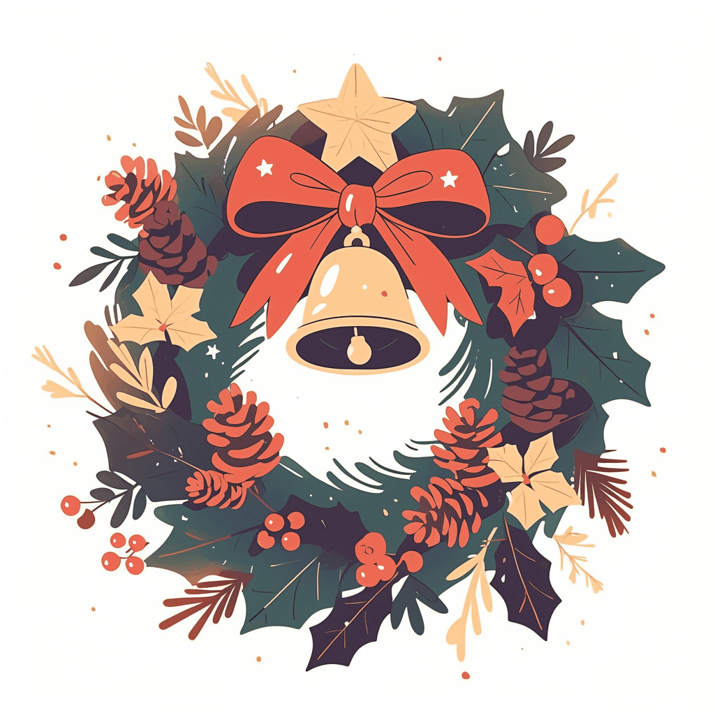Christmas Wreath 178 original repeating artwork