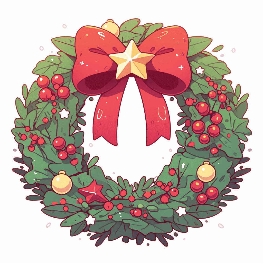 Christmas Wreath Snap original repeating artwork