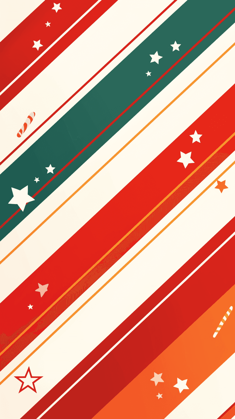 Christmas Stripe Tribe original repeating artwork