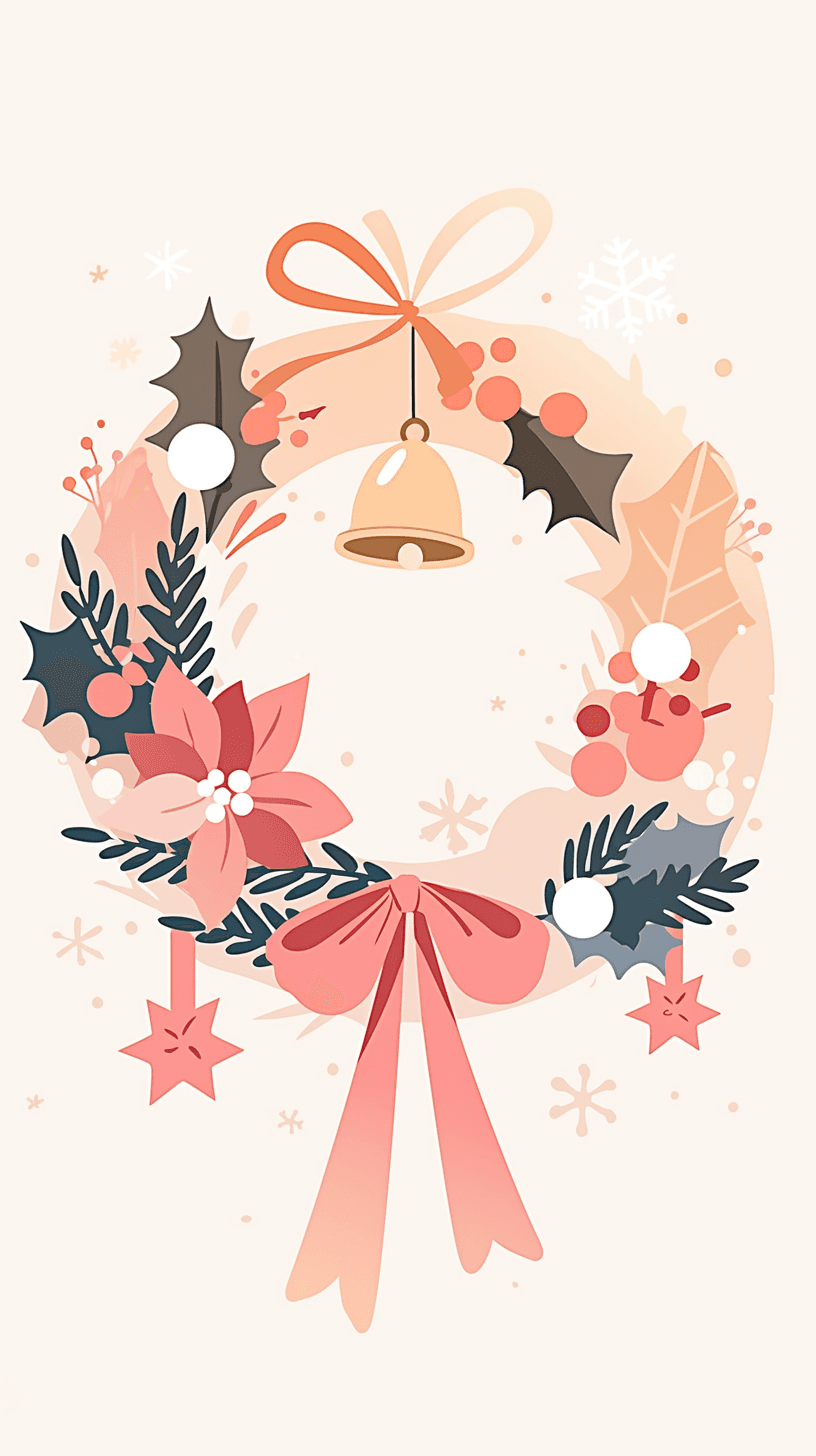 Christmas Kick original repeating artwork