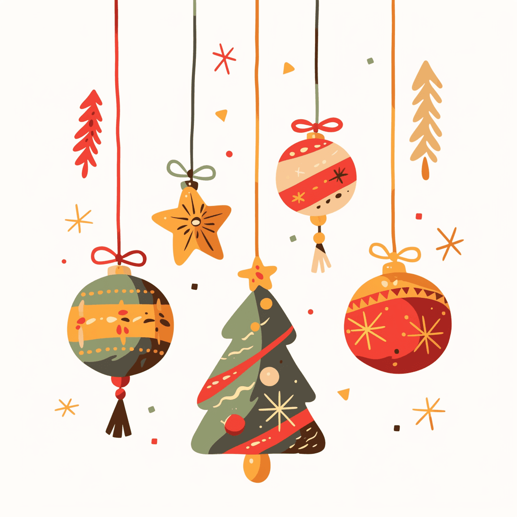Christmas Burst original repeating artwork