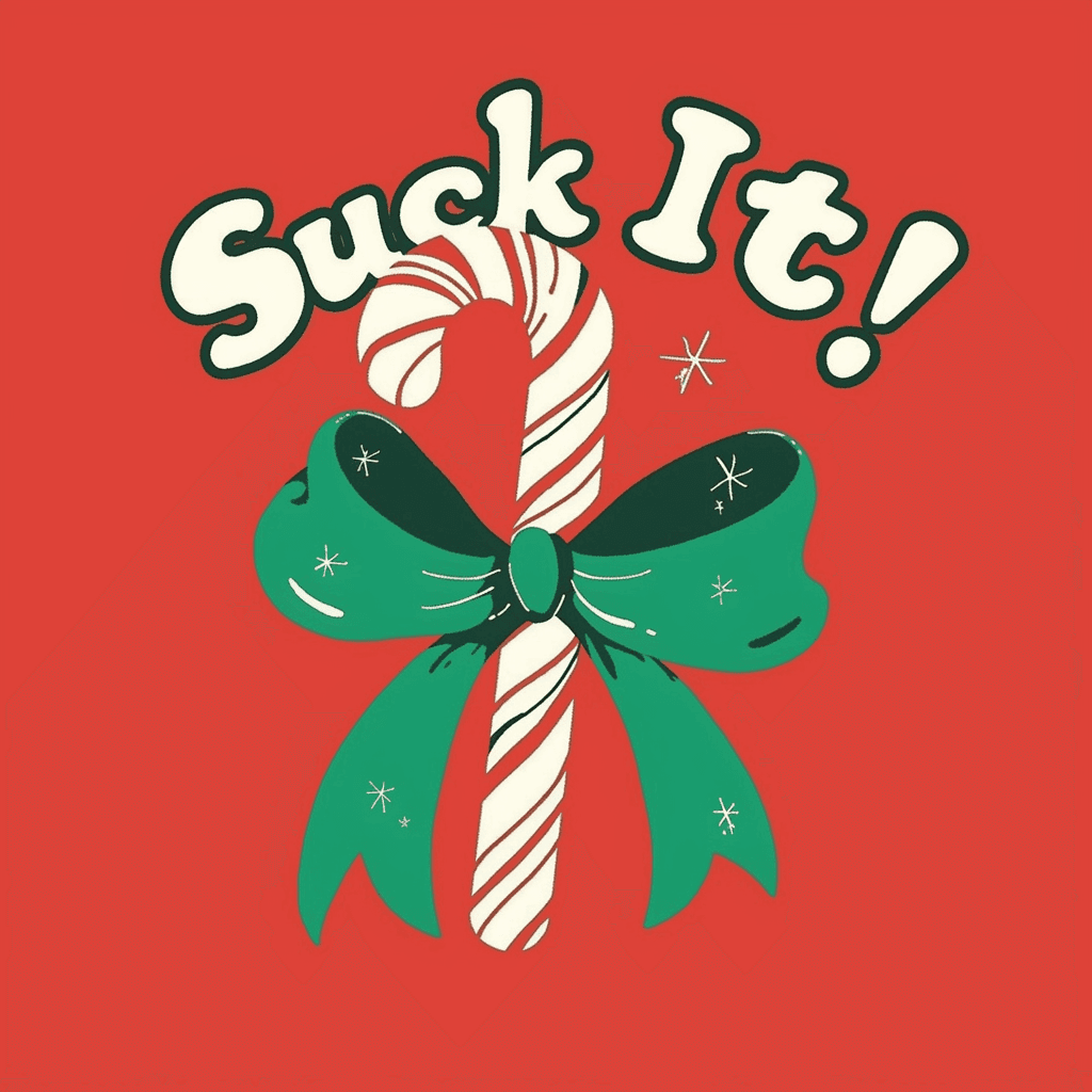 Christmas Candy Bop original repeating artwork