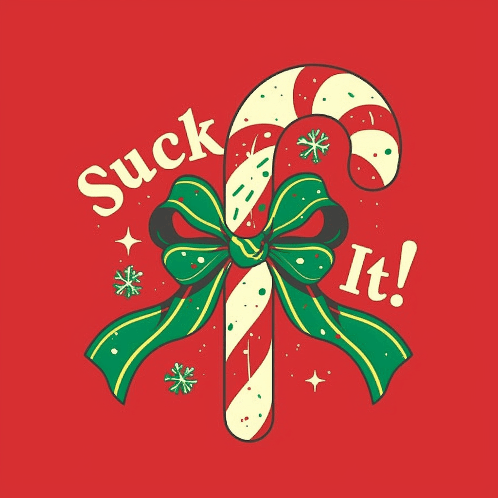 Christmas Candy Crew original repeating artwork