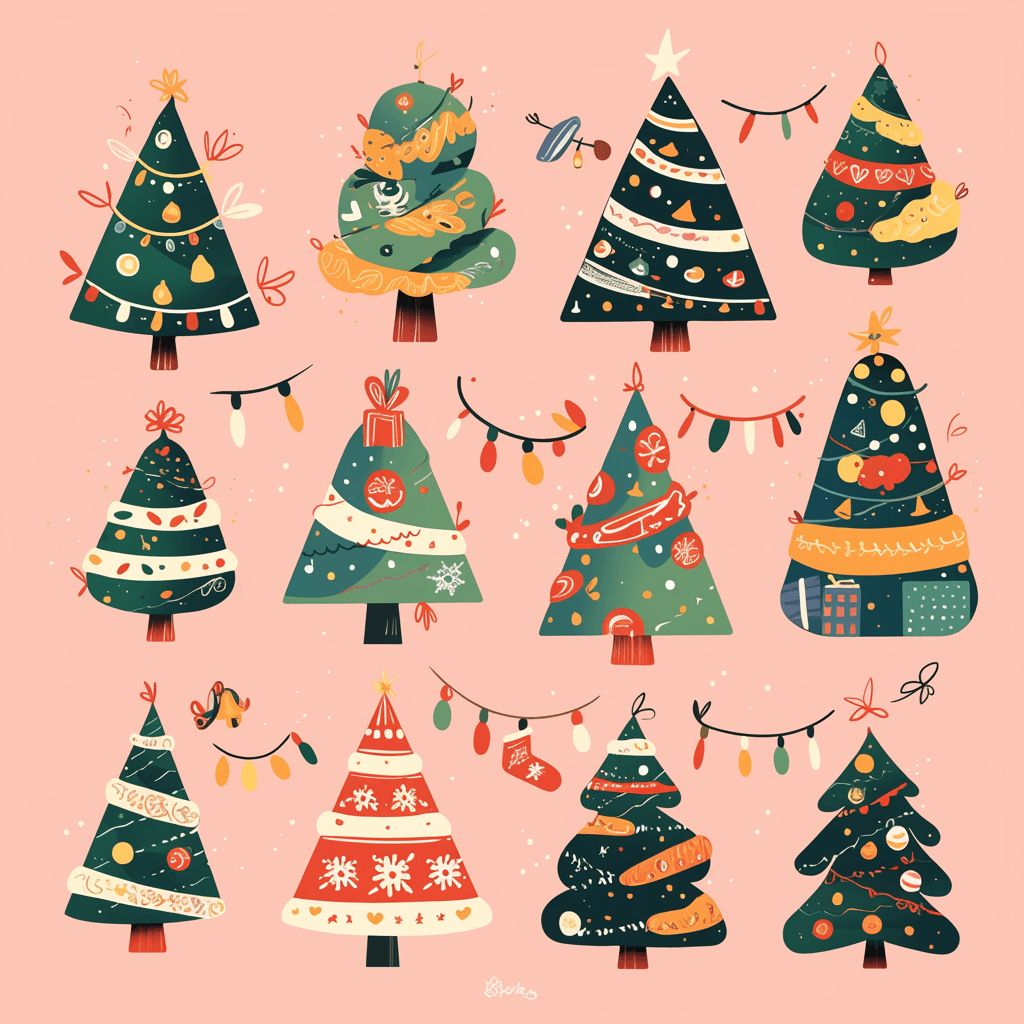 Christmas Tree 347 original repeating artwork