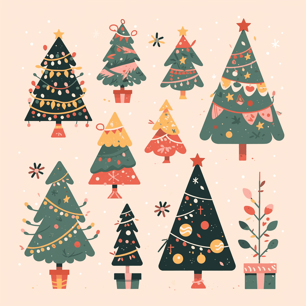 Christmas Tree 355 original repeating artwork