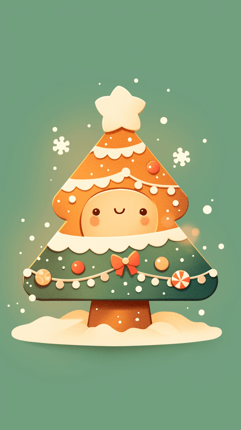 Christmas Tree Picnic original repeating artwork