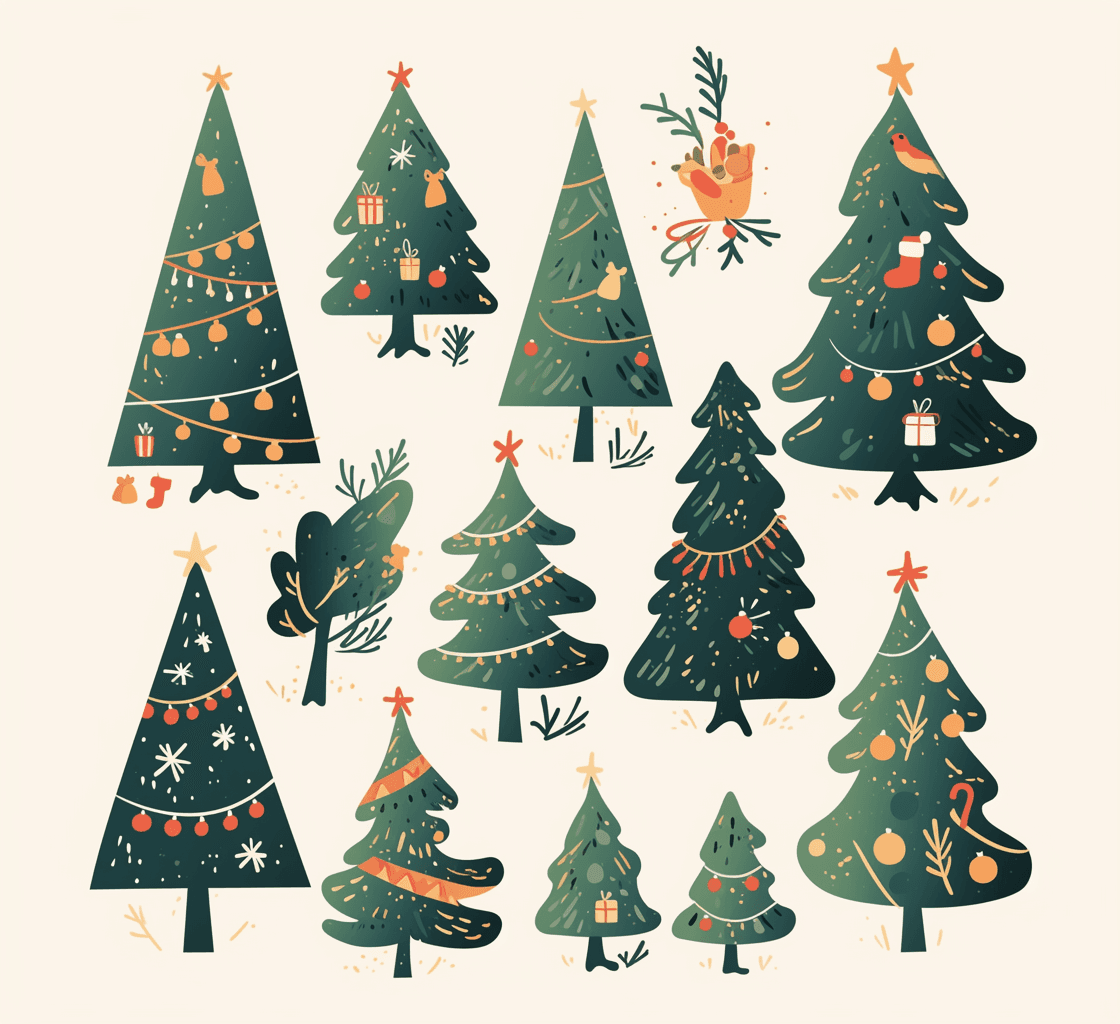 Christmas Tree 331 original repeating artwork
