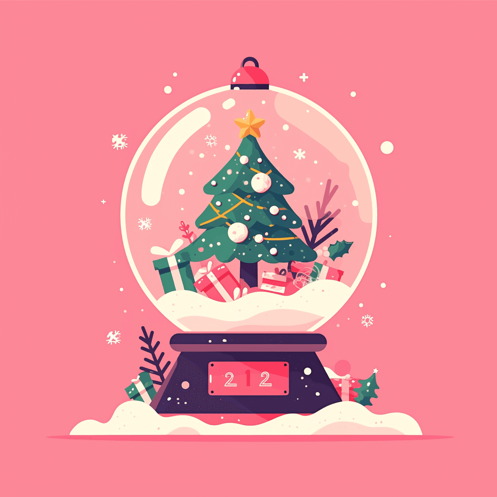 Christmas Ball Flow original repeating artwork