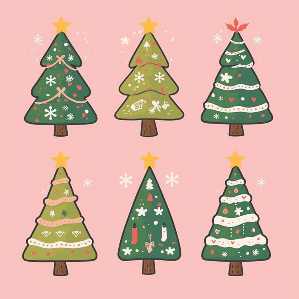 Christmas Tree 253 original repeating artwork