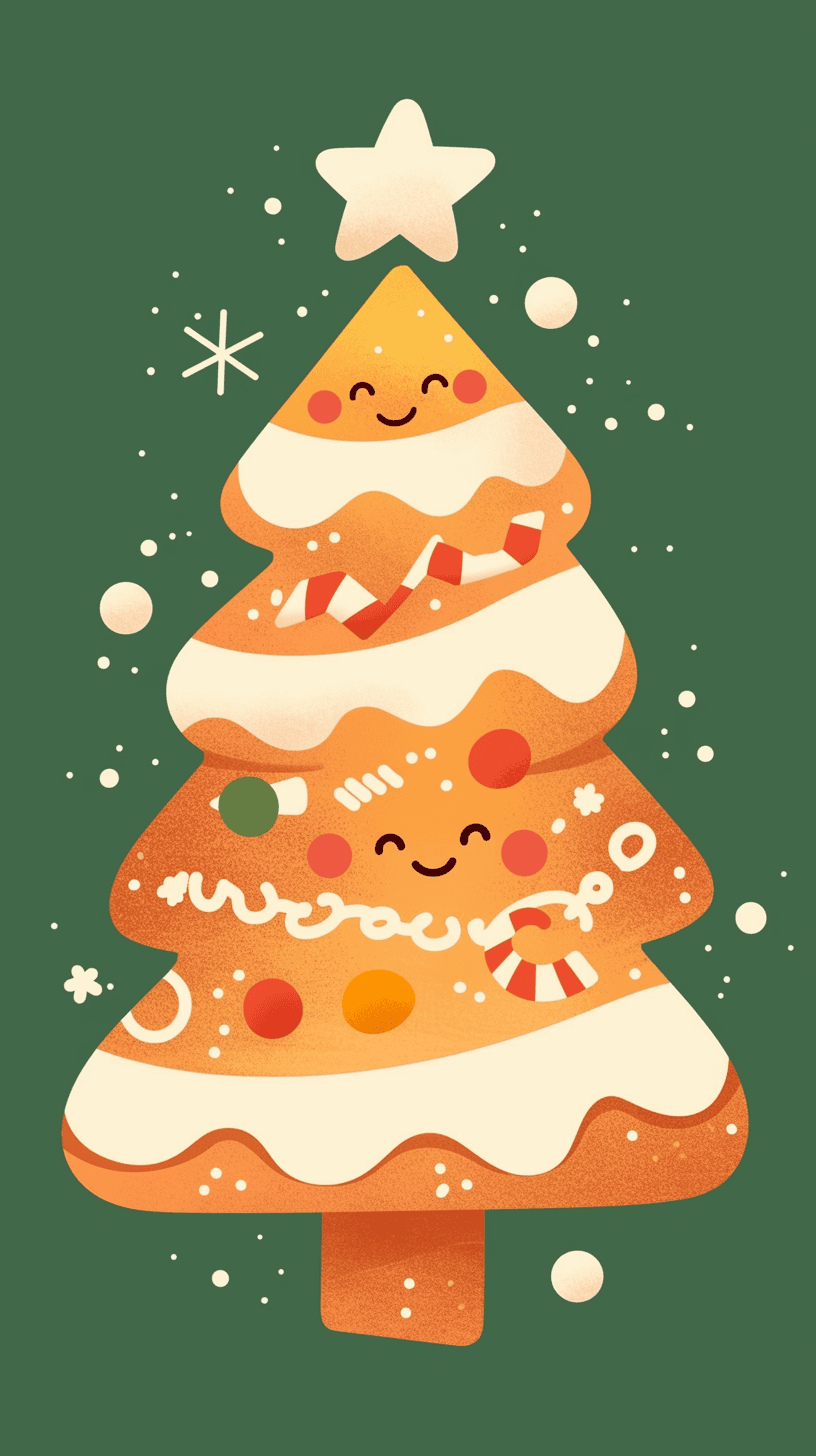 Christmas Tree Print original repeating artwork