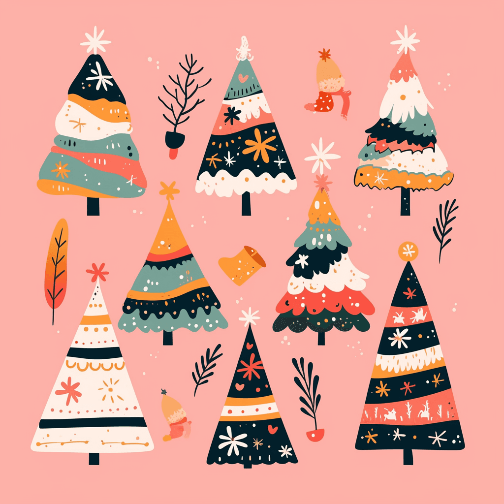 Christmas Tree 647 original repeating artwork