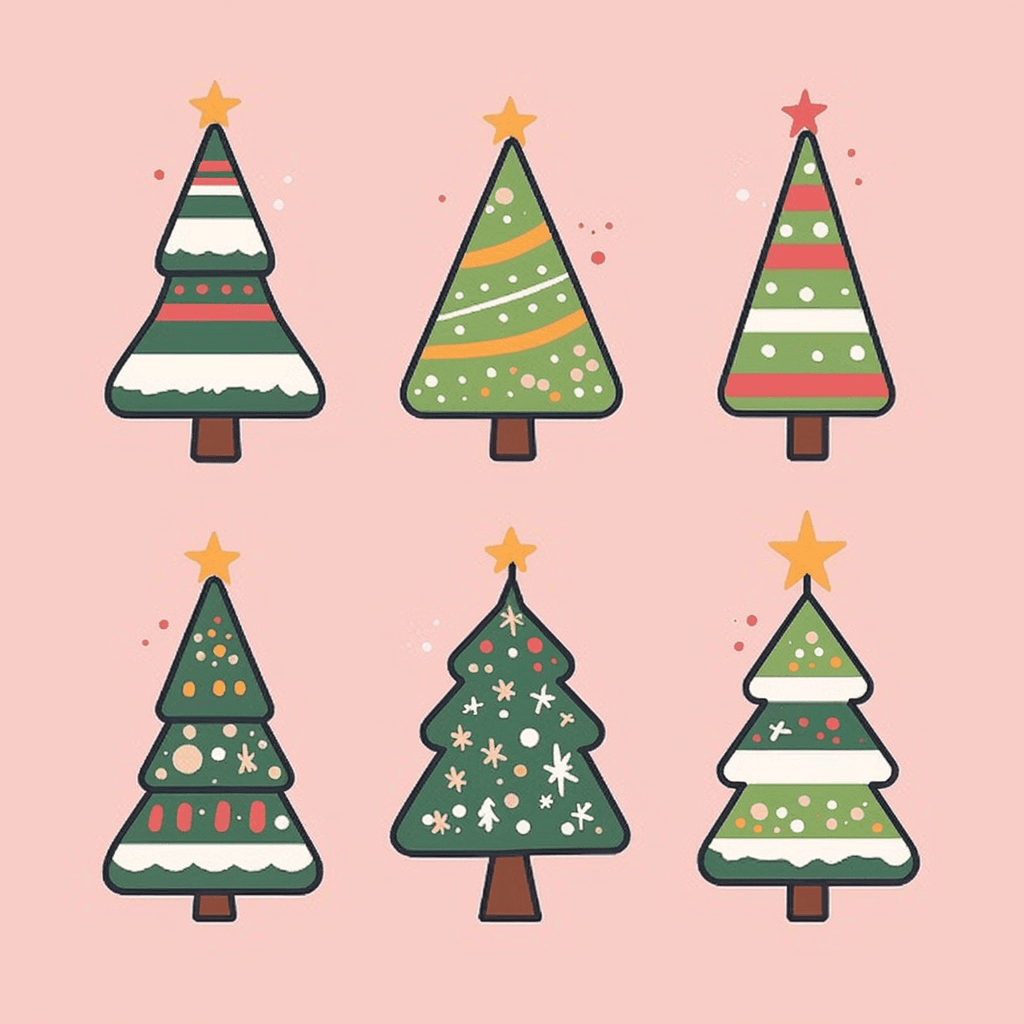 Christmas Tree 505 original repeating artwork