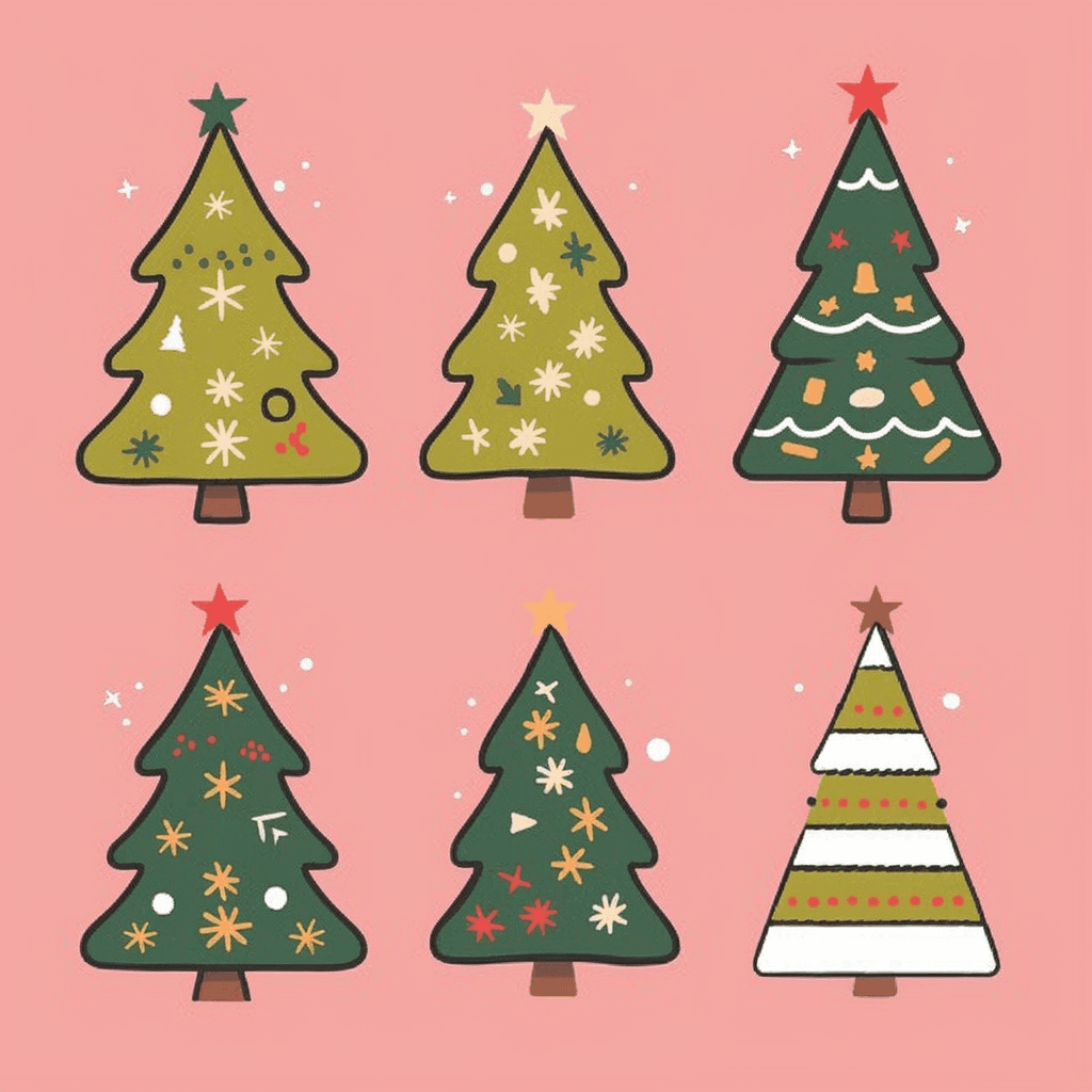 Christmas Tree 218 original repeating artwork