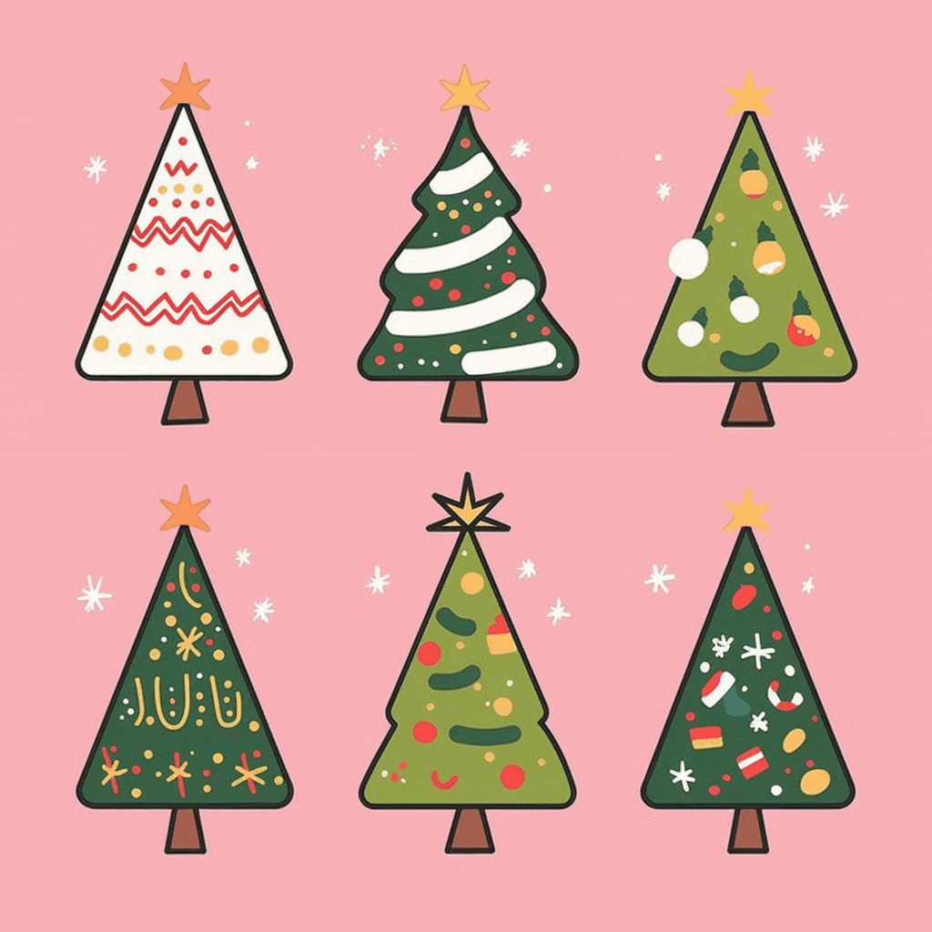 Christmas Tree 665 original repeating artwork