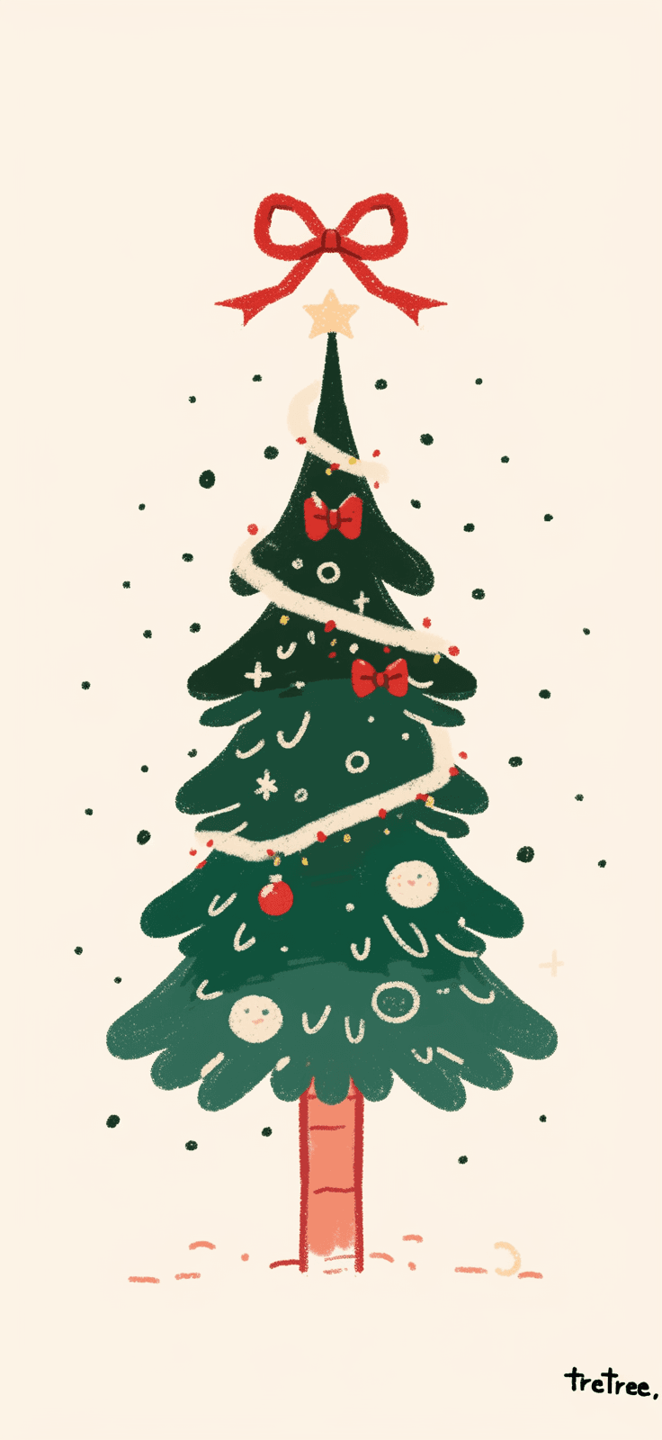 Christmas Tree 062 original repeating artwork