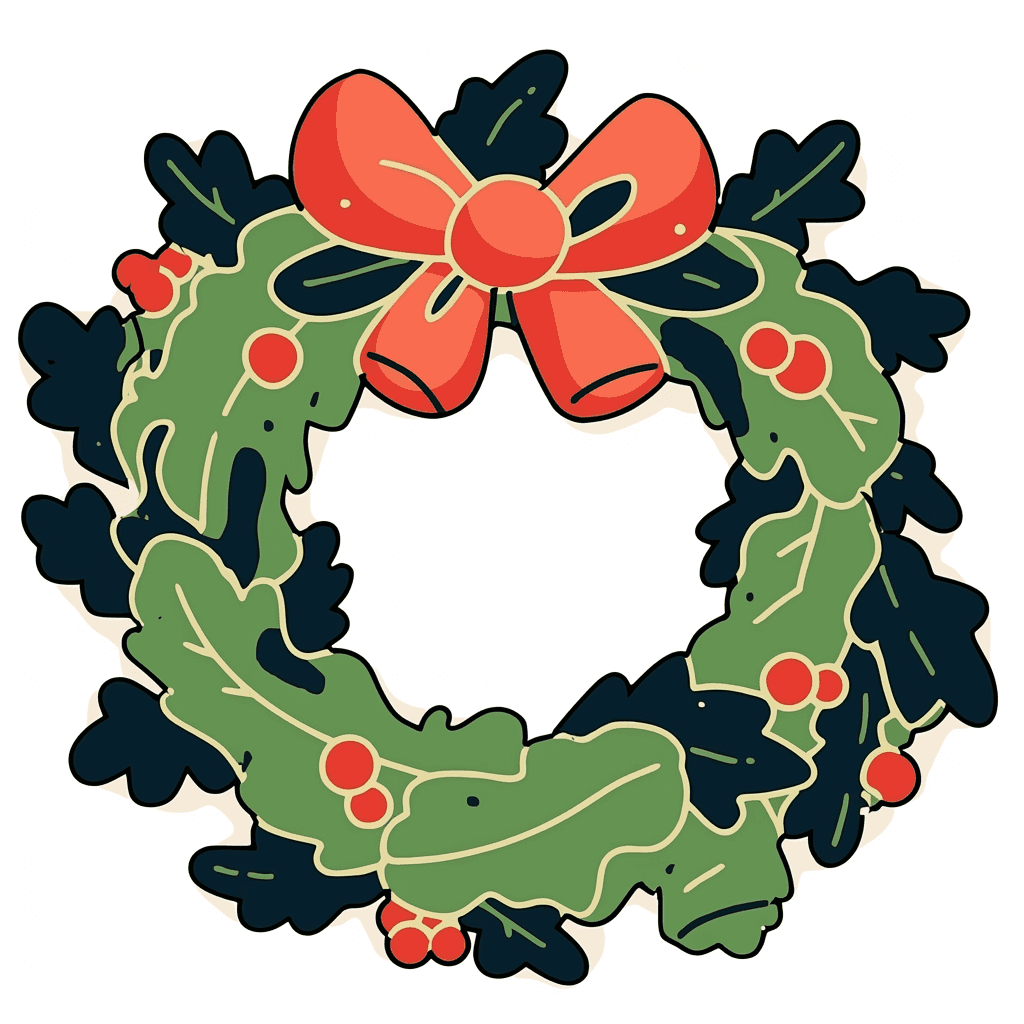 Christmas Wreath 240 original repeating artwork