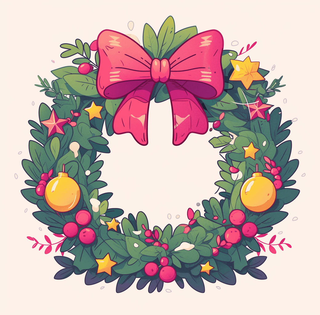 Christmas Wreath 138 original repeating artwork