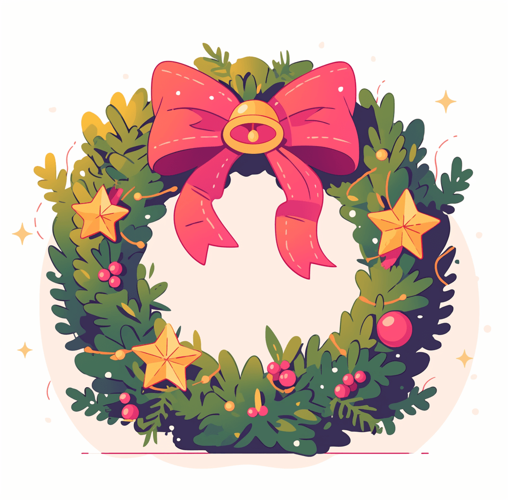 Christmas Wreath 049 original repeating artwork