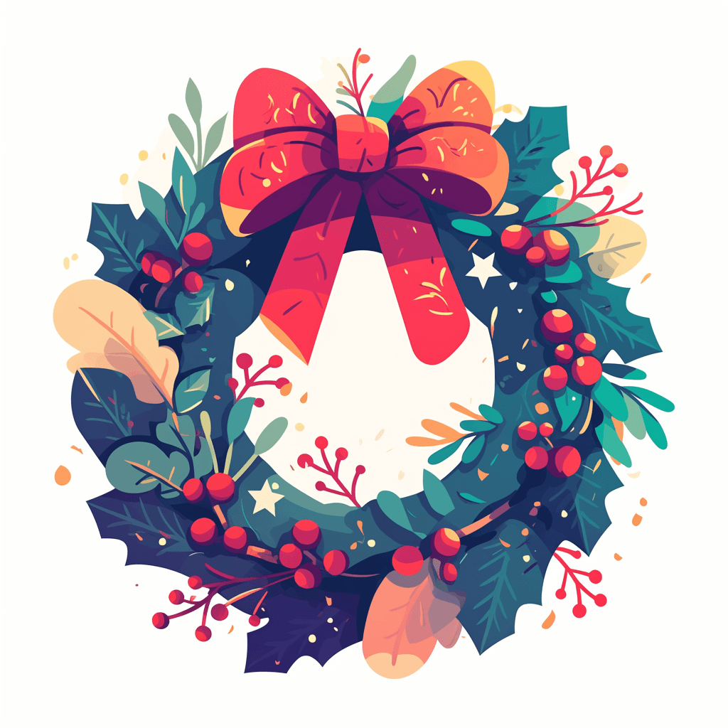 Christmas Wreath 051 original repeating artwork