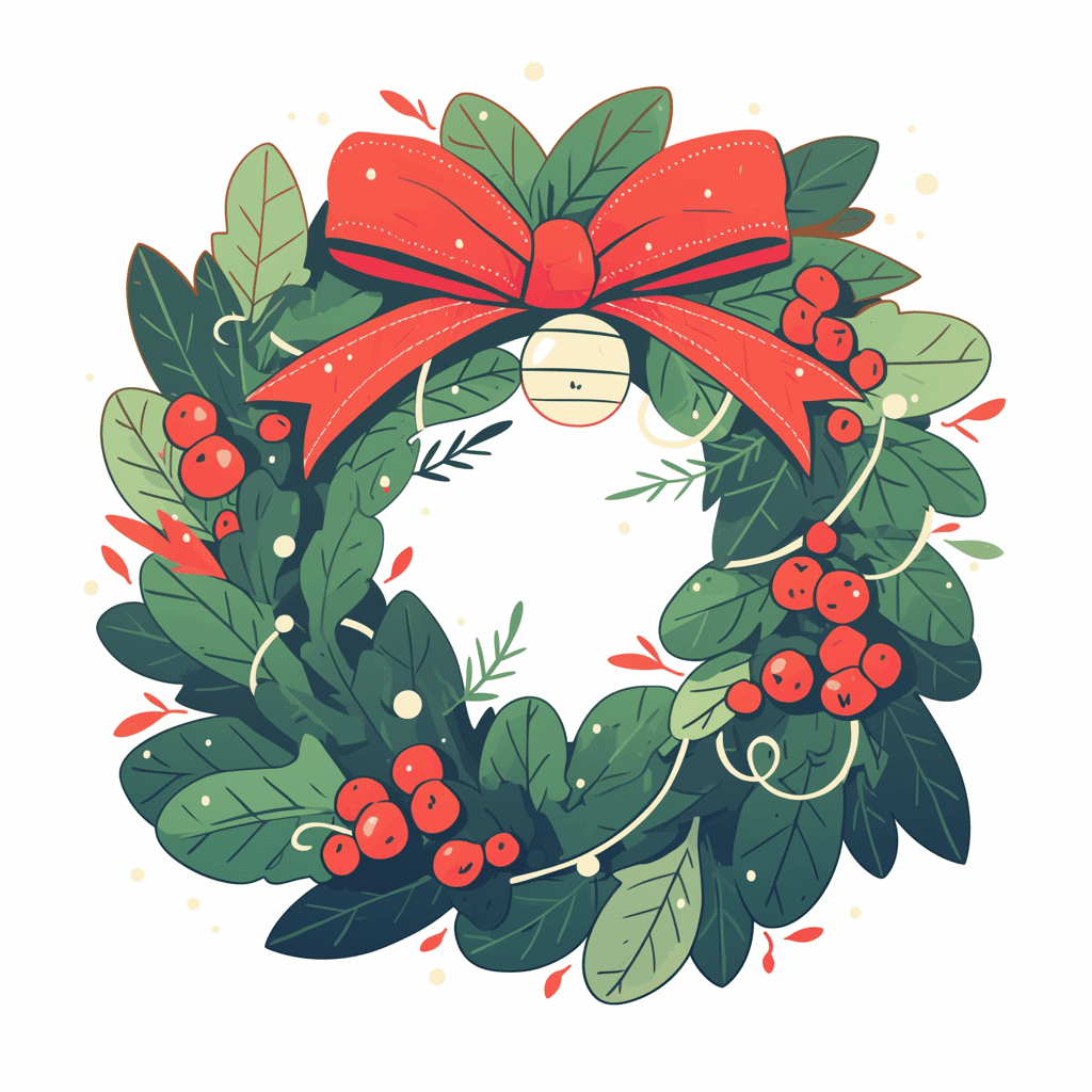 Christmas Wreath 136 original repeating artwork