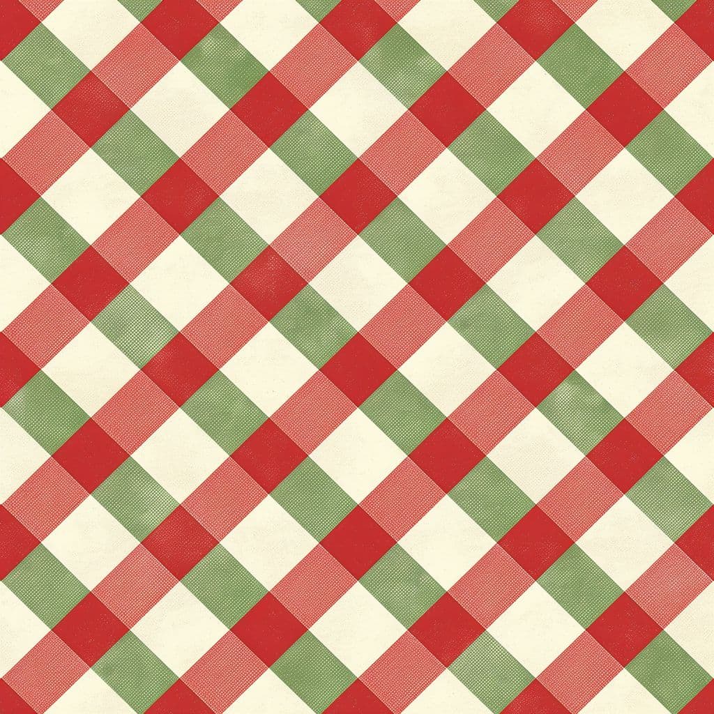 Christmas Check Squad original repeating artwork