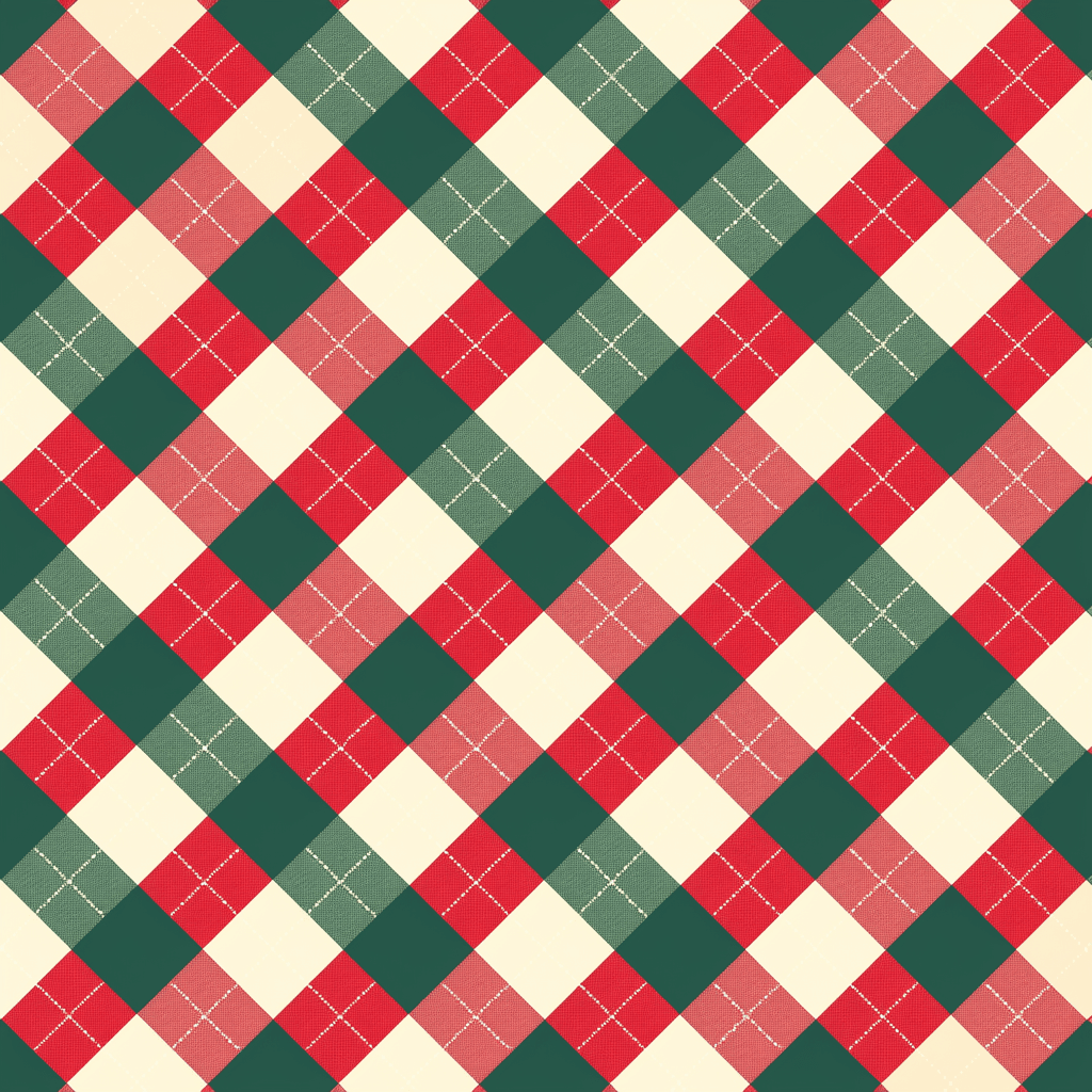 Christmas Check original repeating artwork