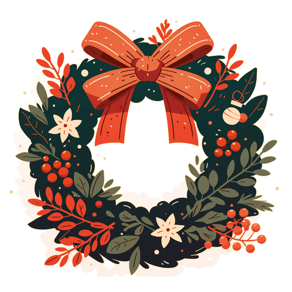 Christmas Wreath 119 original repeating artwork