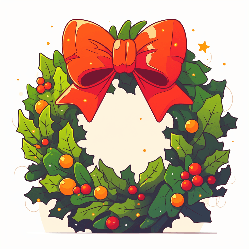Christmas Wreath Bloom original repeating artwork