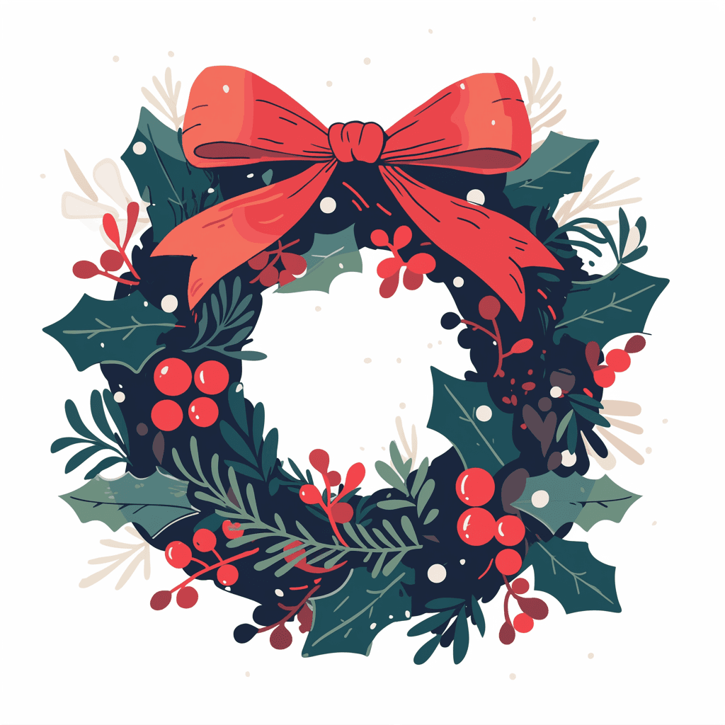 Christmas Wreath 048 original repeating artwork