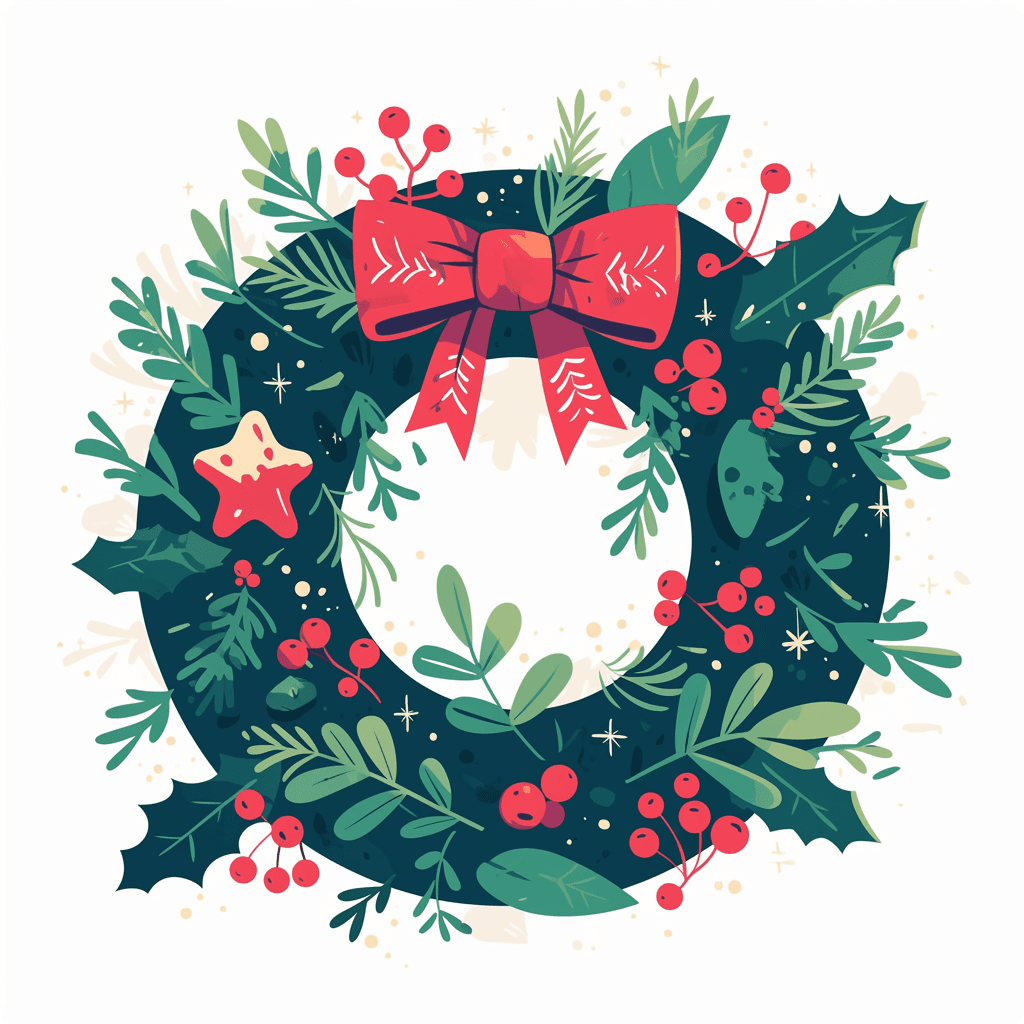 Christmas Wreath 146 original repeating artwork