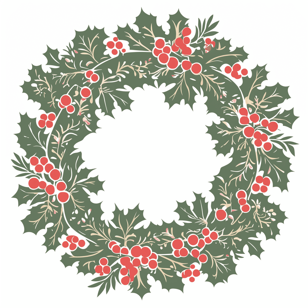 Christmas Wreath 134 original repeating artwork