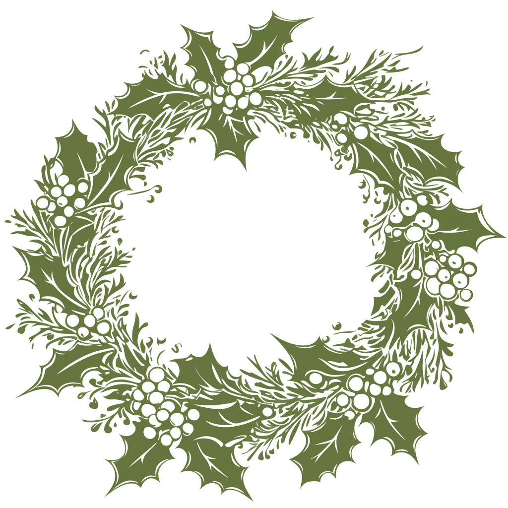 Christmas Wreath 228 original repeating artwork