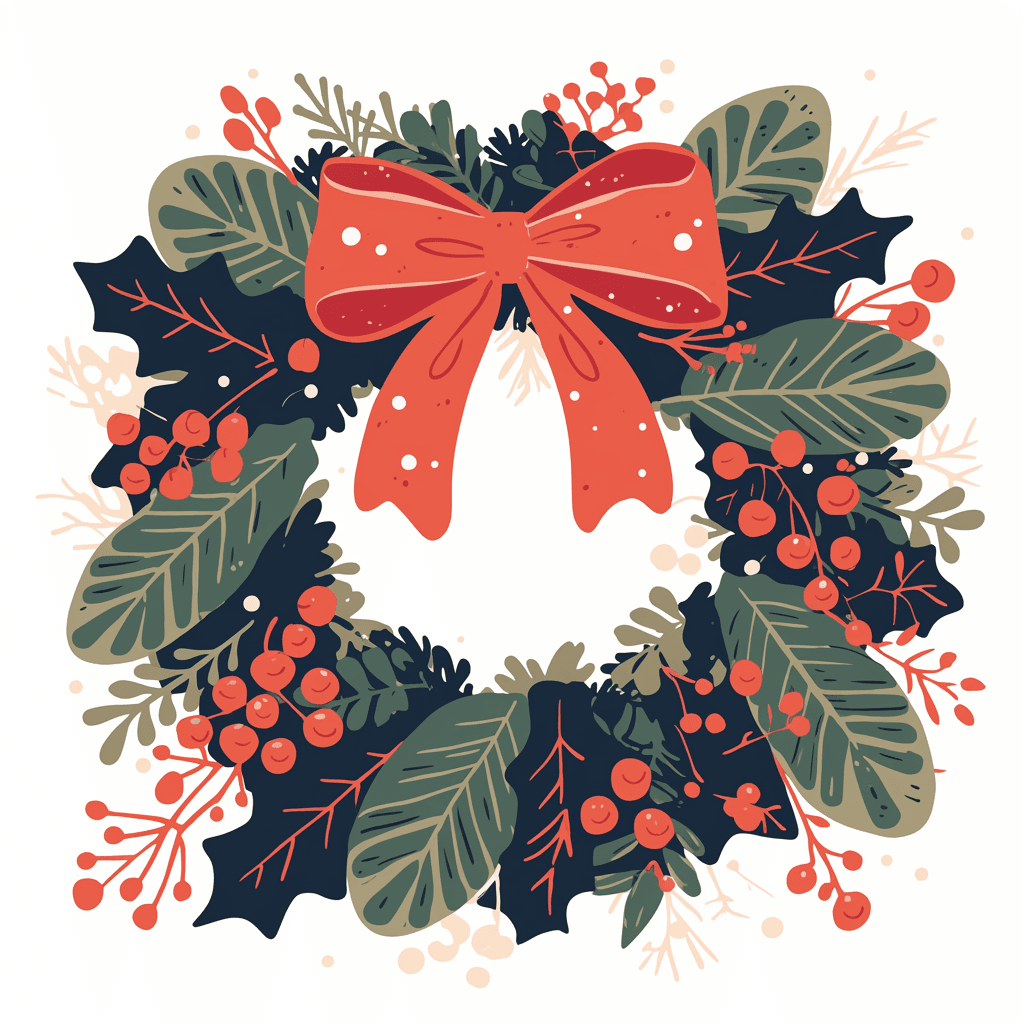 Christmas Wreath 160 original repeating artwork