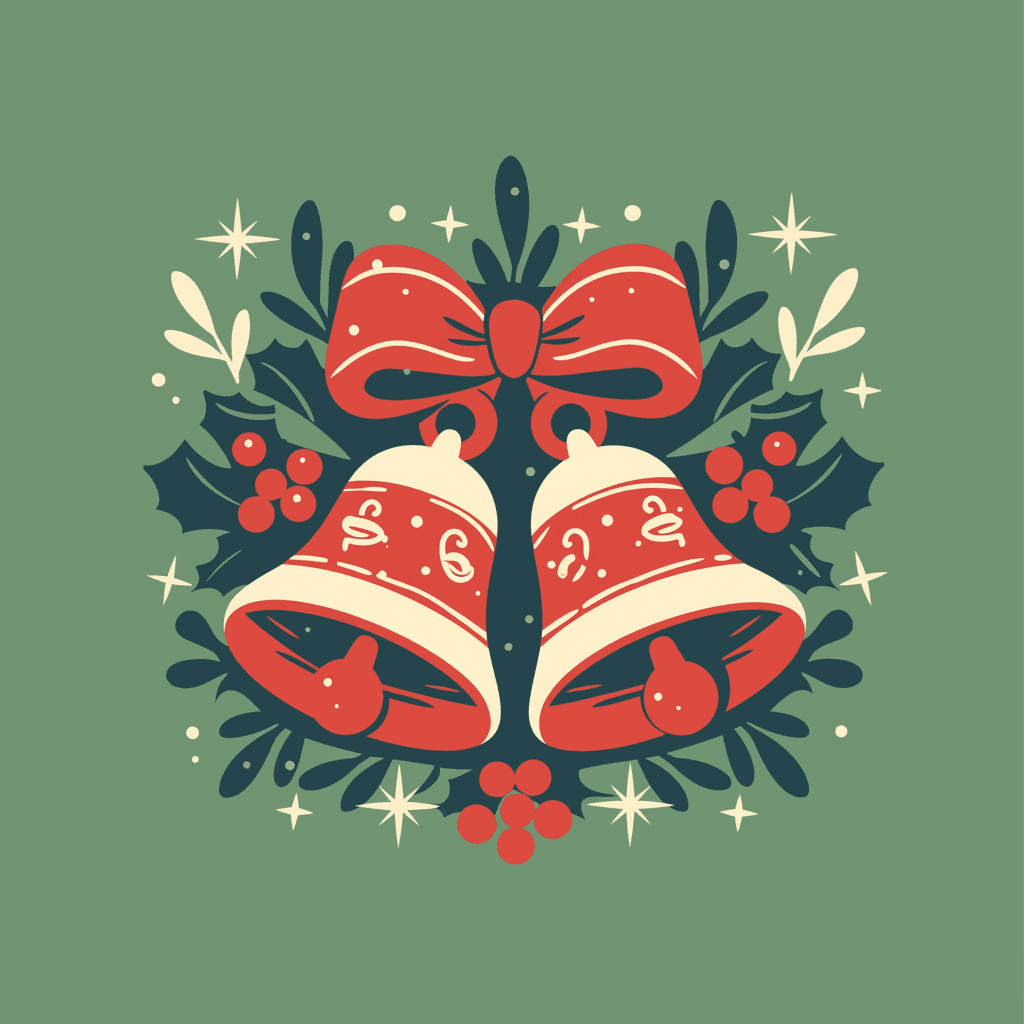 Christmas Bloom original repeating artwork