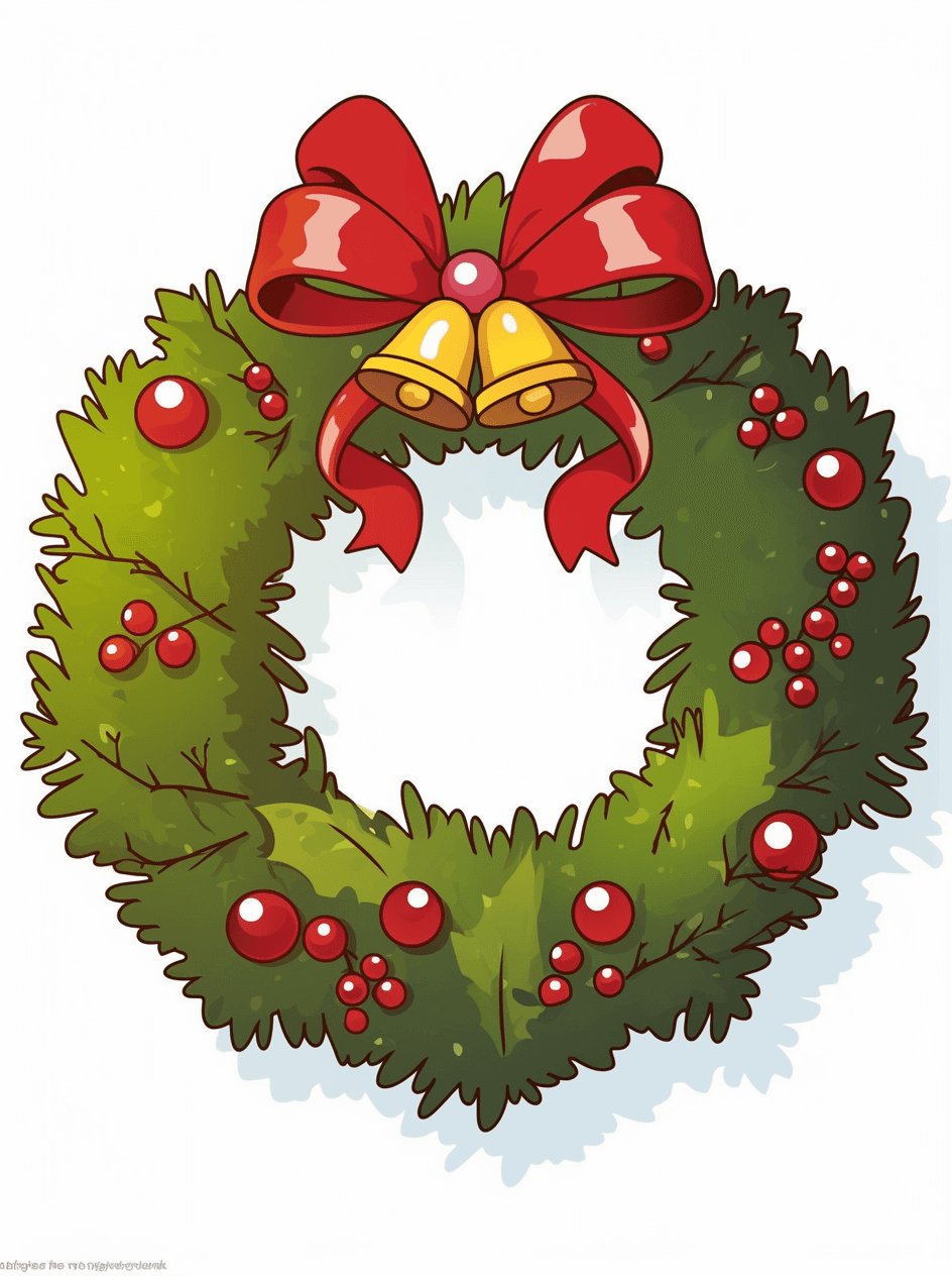 Christmas Wreath 096 original repeating artwork