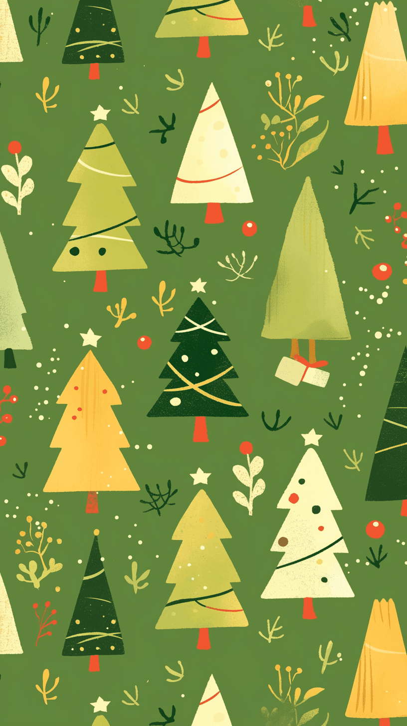 Christmas Tree 625 original repeating artwork