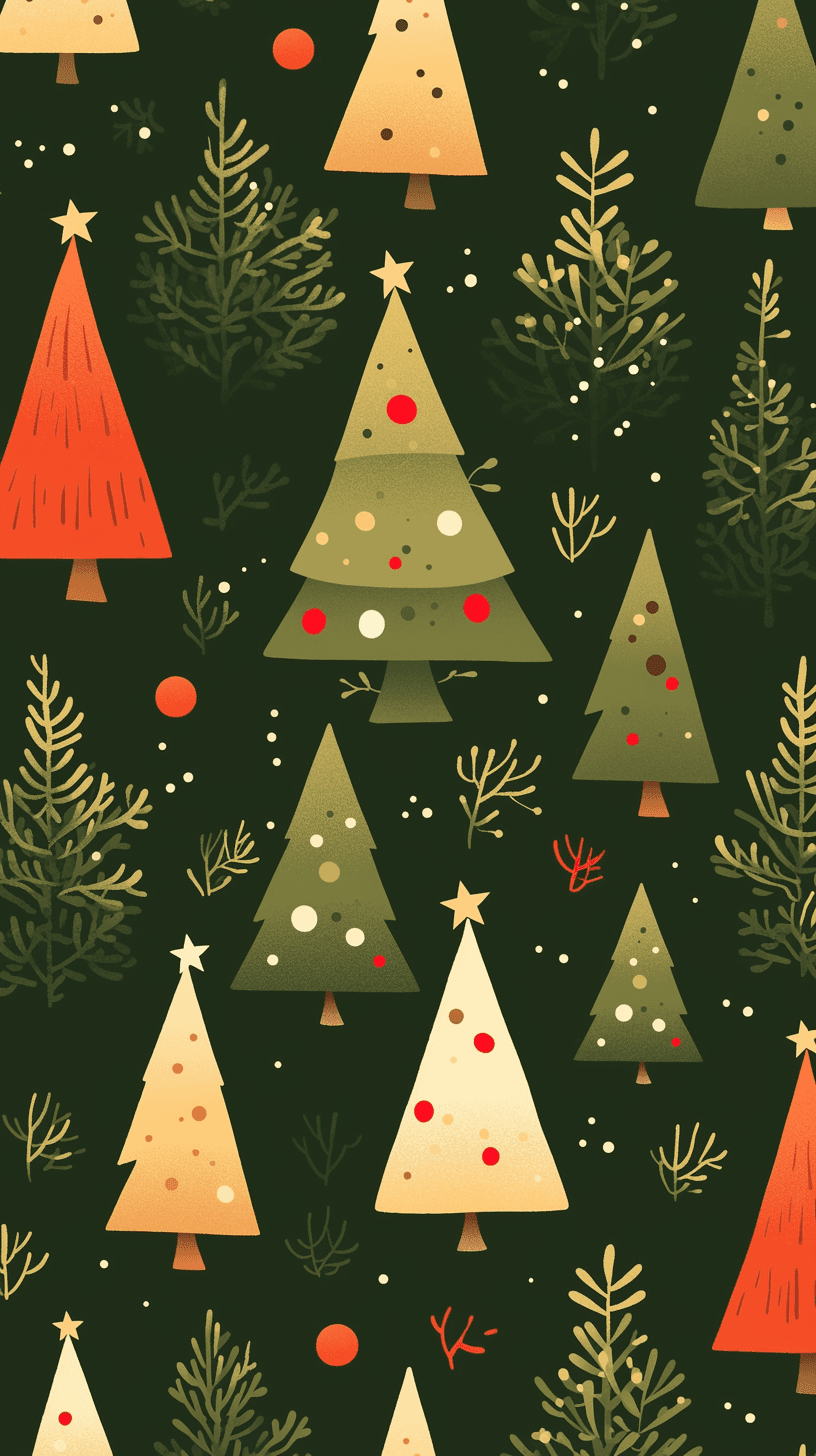 Christmas Tree 636 original repeating artwork